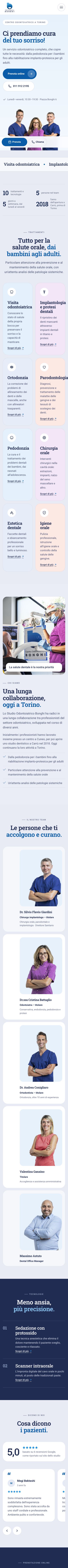 Il nuovo sito su smartphone